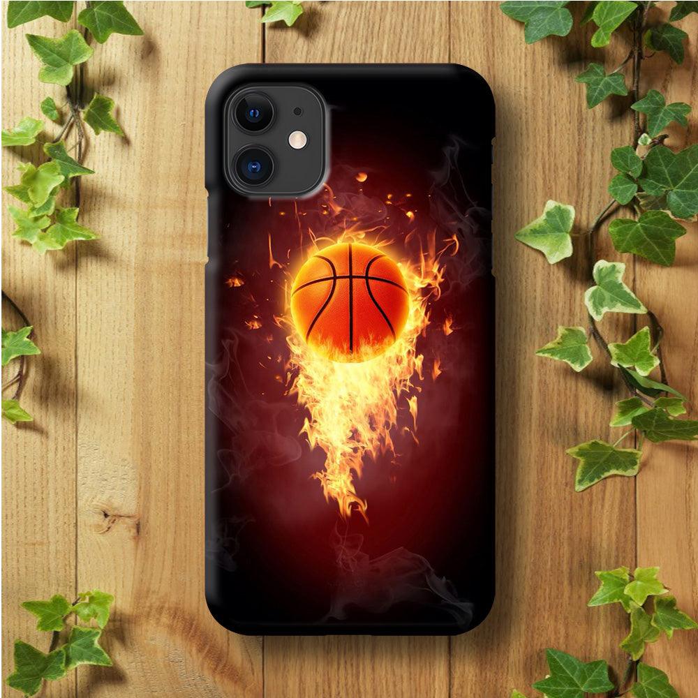 Basketball Art 001 iPhone 11 Case-Plastic / Full Wrap (3D Case)-Xtracase