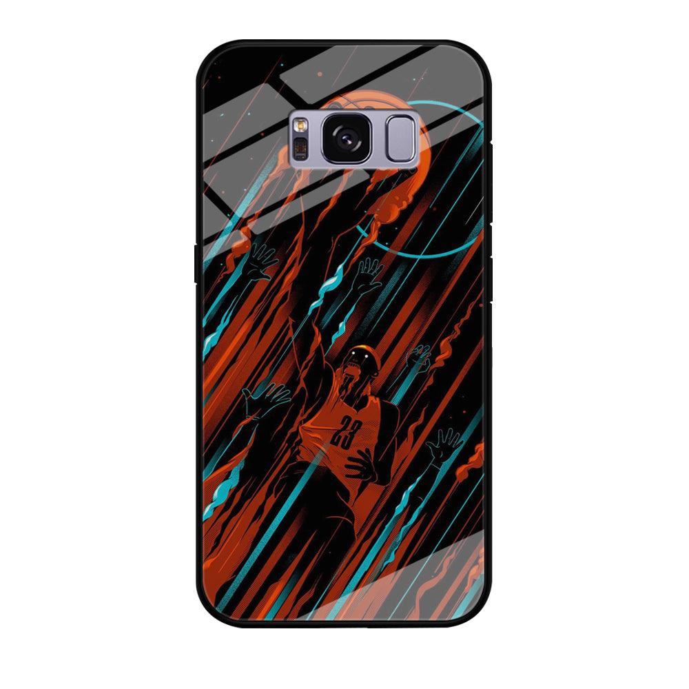 Basketball Art 003 Samsung Galaxy S8 Case-Tempered Glass Case-Xtracase