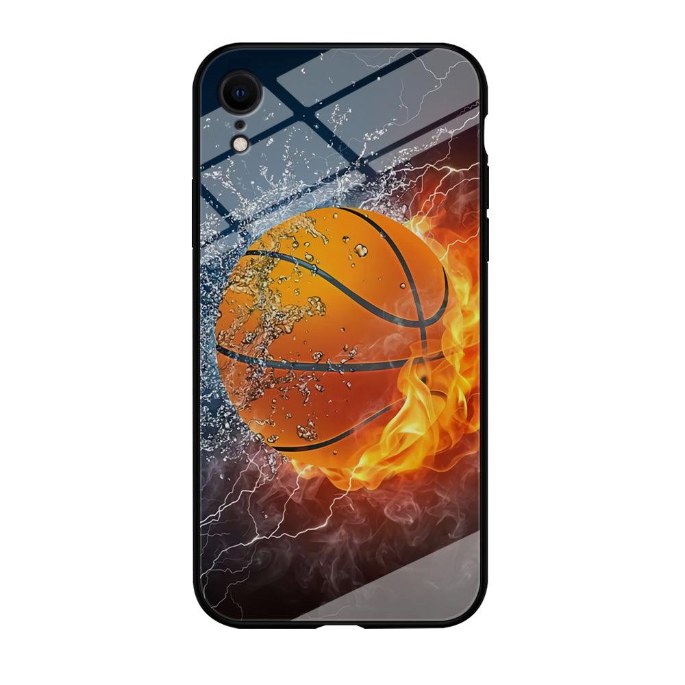 Basketball Ball Cool Art iPhone XR Case-Tempered Glass Cas-Xtracase