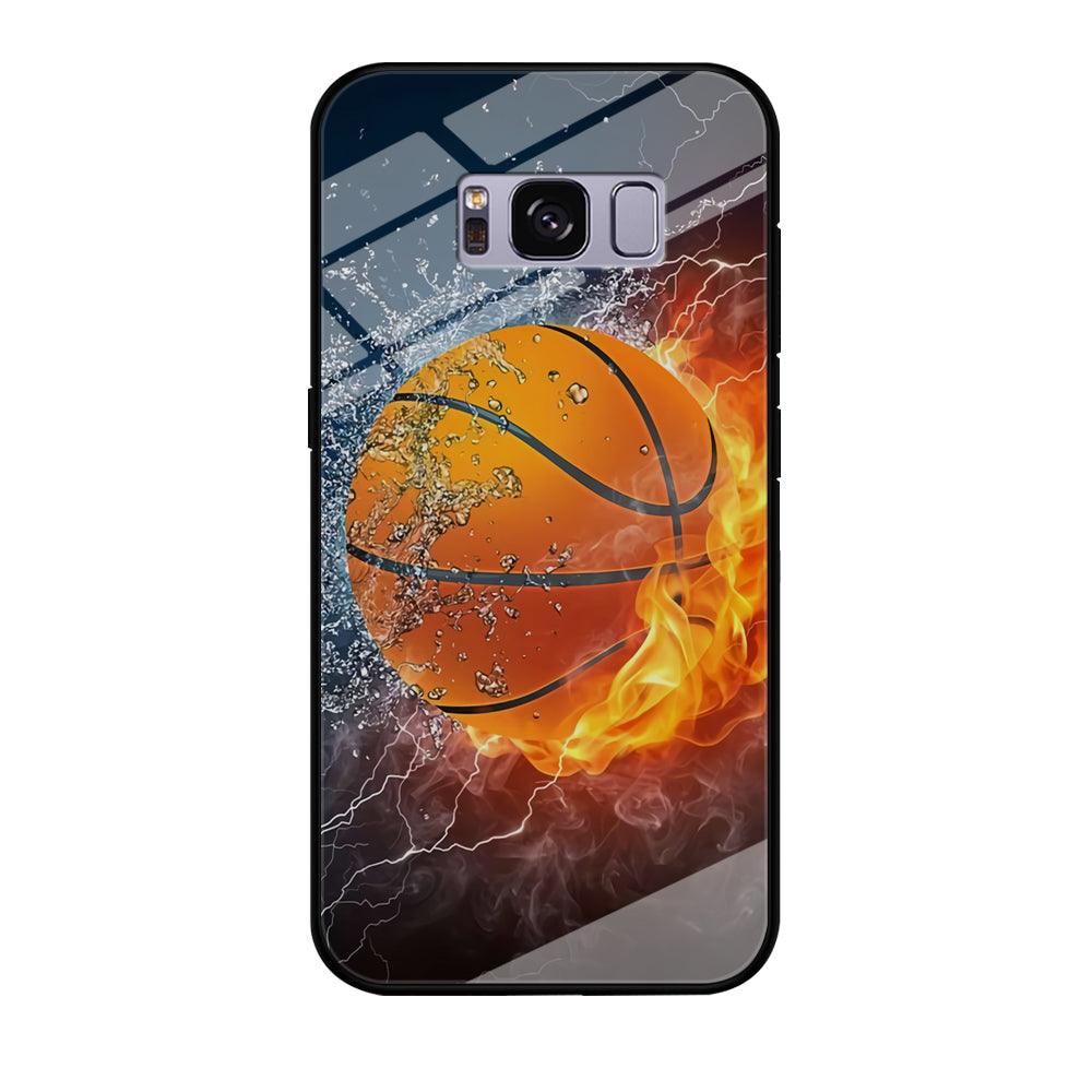 Basketball Ball Cool Art Samsung Galaxy S8 Case-Tempered Glass Case-Xtracase
