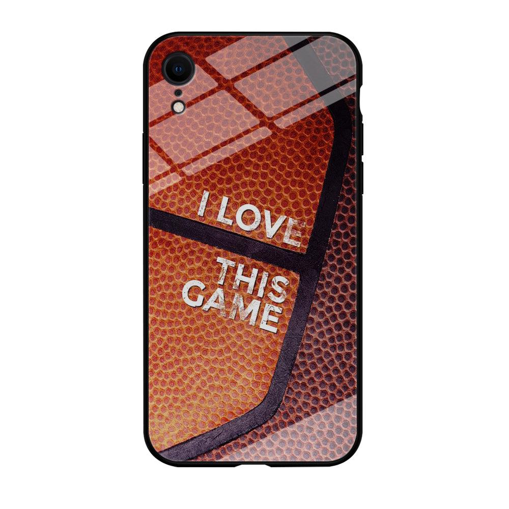 Basketball I Love This Game iPhone XR Case-Tempered Glass Cas-Xtracase