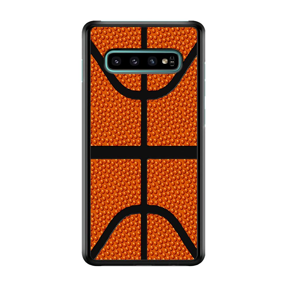 Basketball Pattern Samsung Galaxy S10 Case-Plastic / Full Wrap (3D Case)-Xtracase