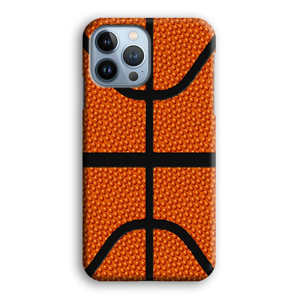 Basketball Pattern iPhone 13 Pro Max Case-Plastic / Full Wrap (3D Case)-Xtracase