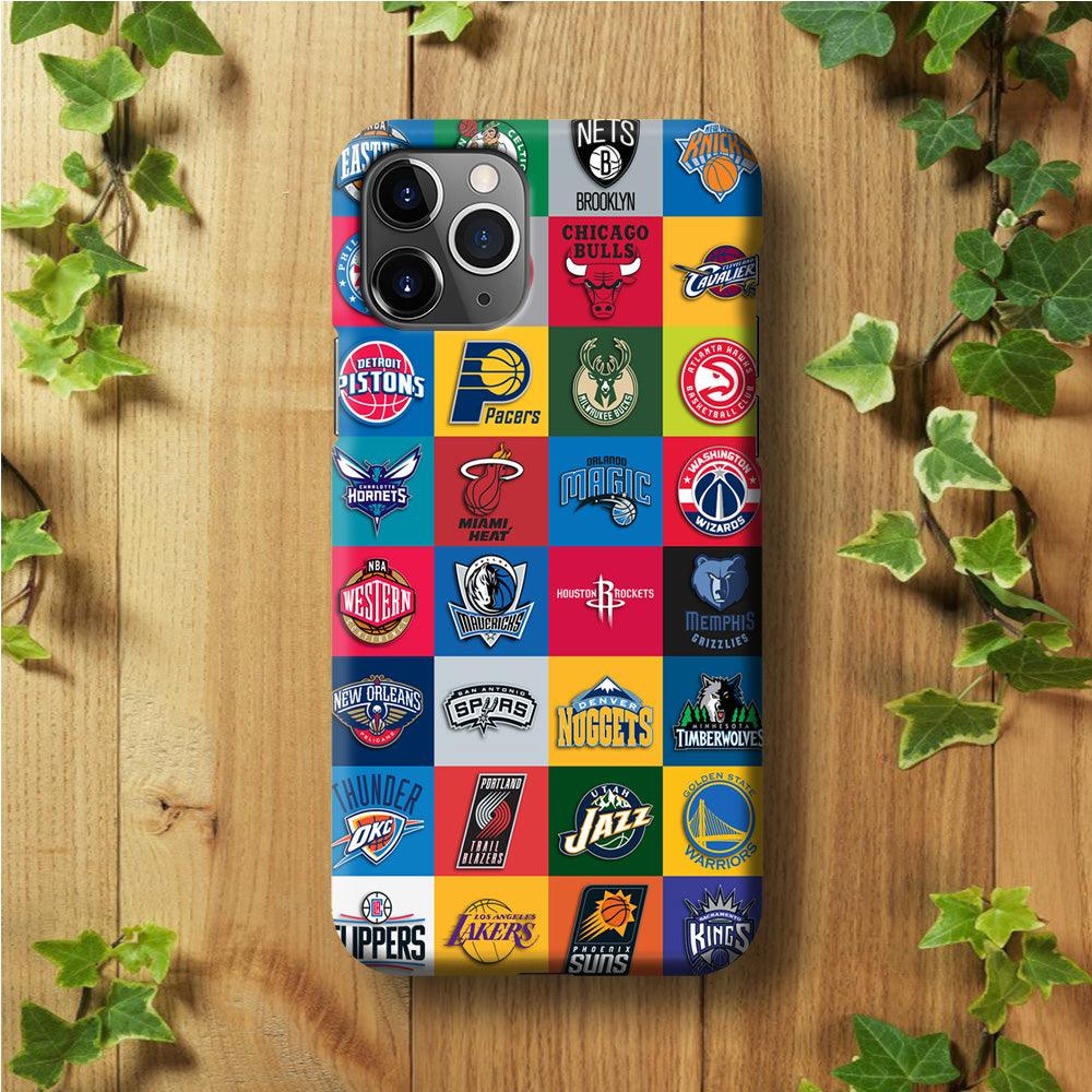 Basketball Teams NBA iPhone 11 Pro Case-Plastic / Full Wrap (3D Case)-Xtracase