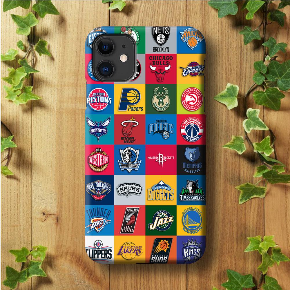 Basketball Teams NBA iPhone 11 Case-Plastic / Full Wrap (3D Case)-Xtracase