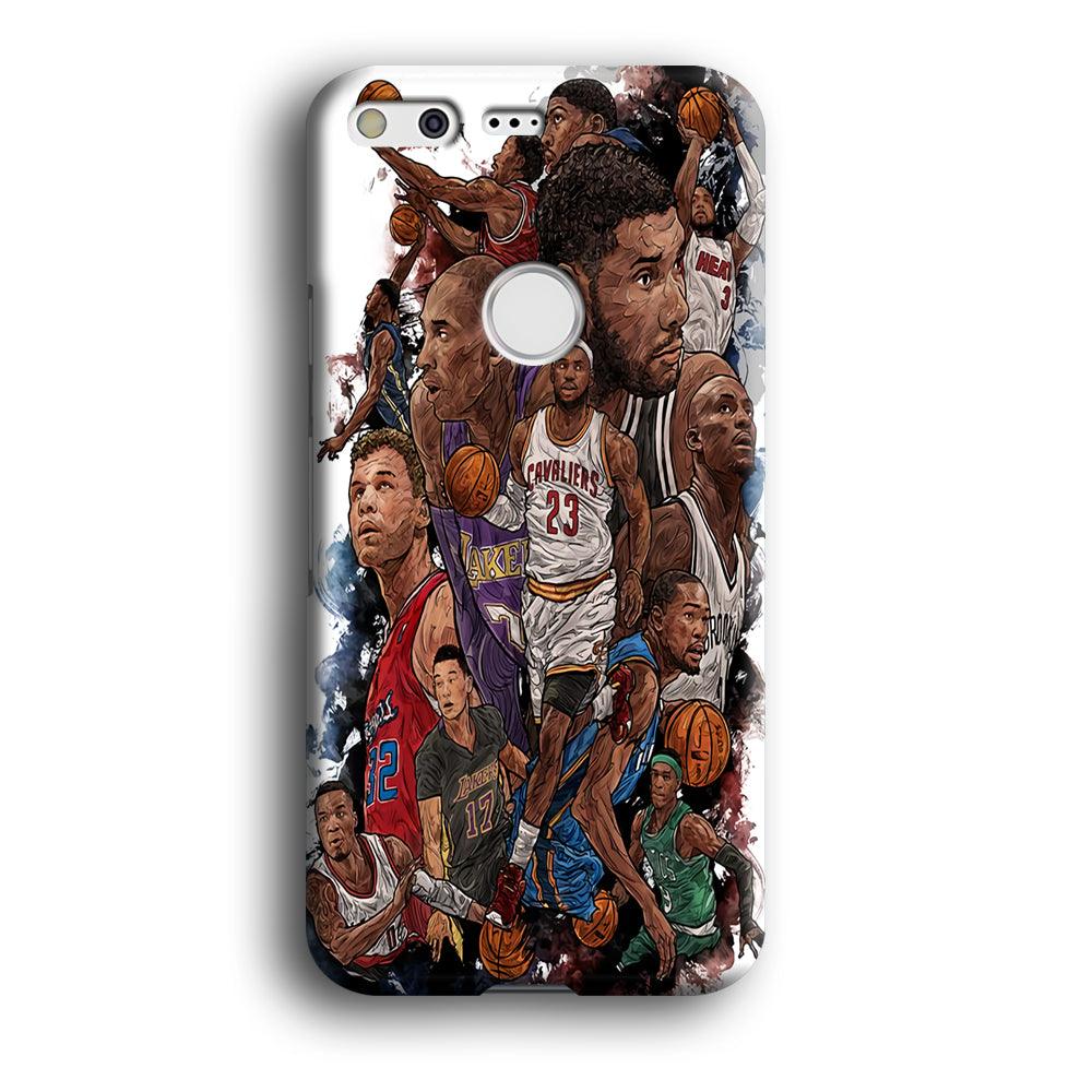Basketball Players Art Google Pixel XL 3D Case-Xtracase