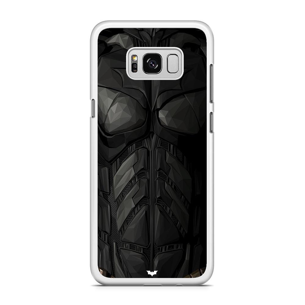 Batman Costume Suit Samsung Galaxy S8 Case-Rubber / White (2D Case)-Xtracase