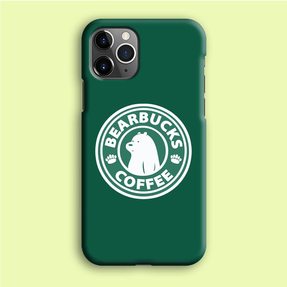 Bearbucks Coffee iPhone 12 Pro Case-Plastic / Full Wrap (3D Case)-Xtracase