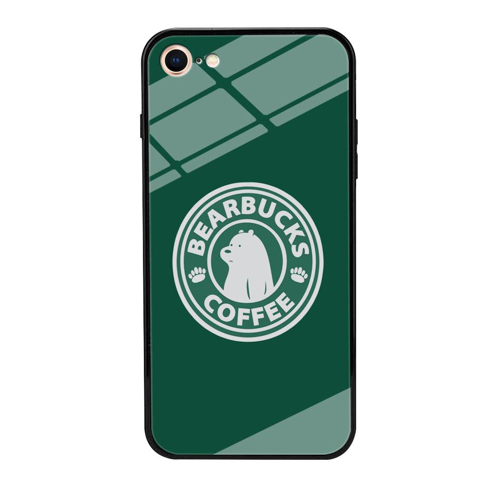 Bearbucks Coffee iPhone 7 Case-Tempered Glass Case-Xtracase