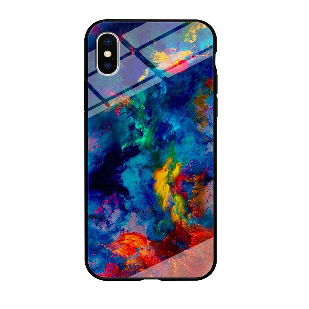Beautiful Marble Colorful 001 iPhone Xs Case-Tempered Glass Case-Xtracase