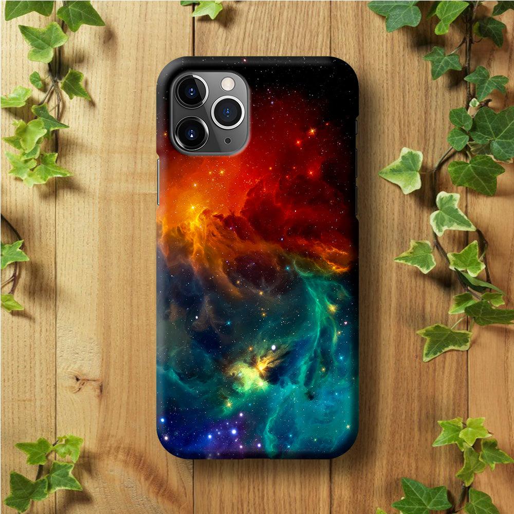 Beautiful Space Colorful 001 iPhone 11 Pro Max Case-Plastic / Full Wrap (3D Case)-Xtracase