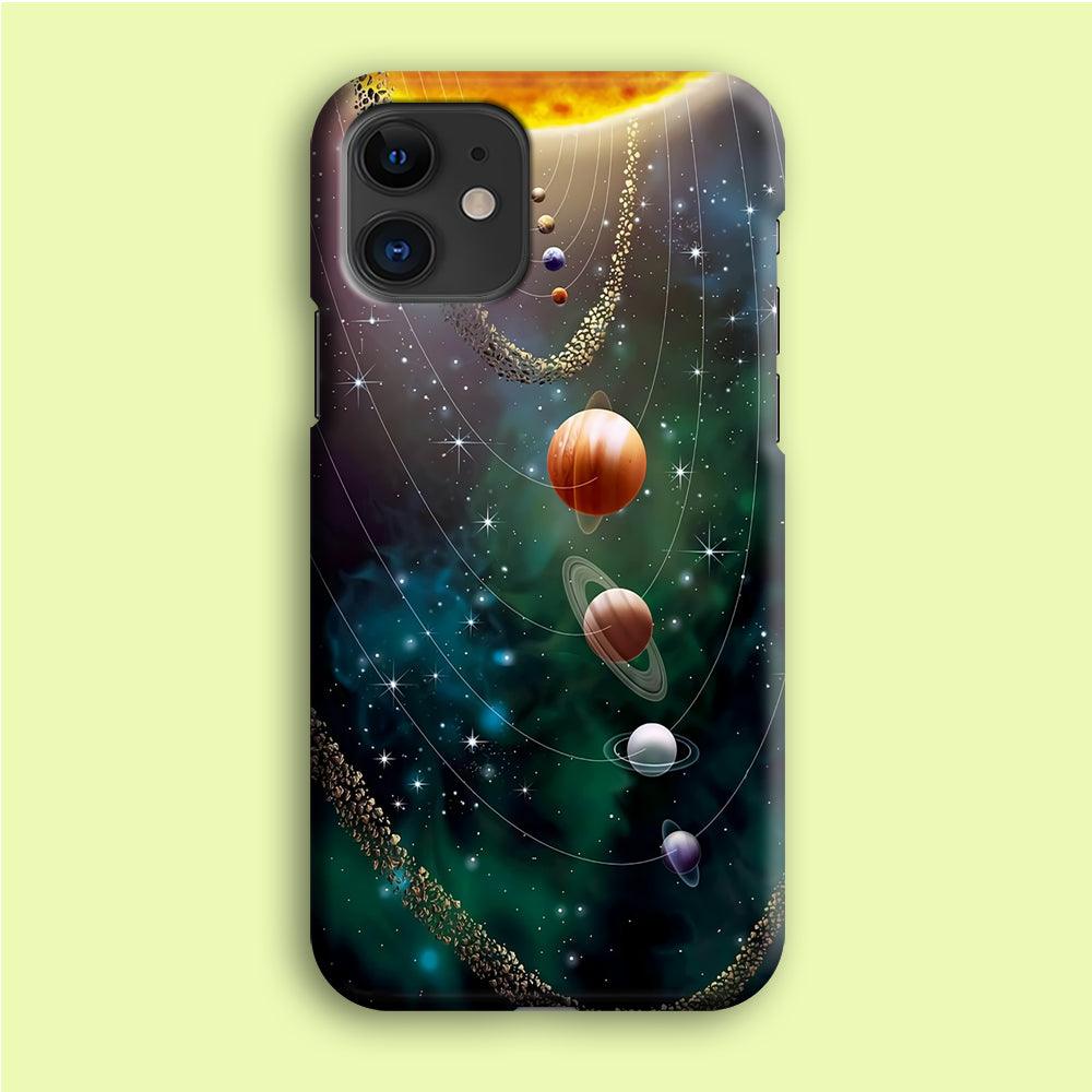 Beautiful Space Colorful 002 iPhone 12 Case-Plastic / Full Wrap (3D Case)-Xtracase