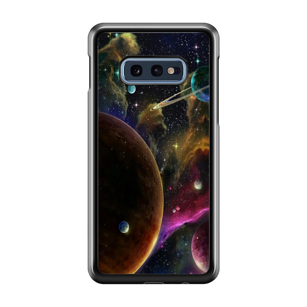 Beautiful Space Colorful 006 Samsung Galaxy S10E Case-Plastic / Full Wrap (3D Case)-Xtracase