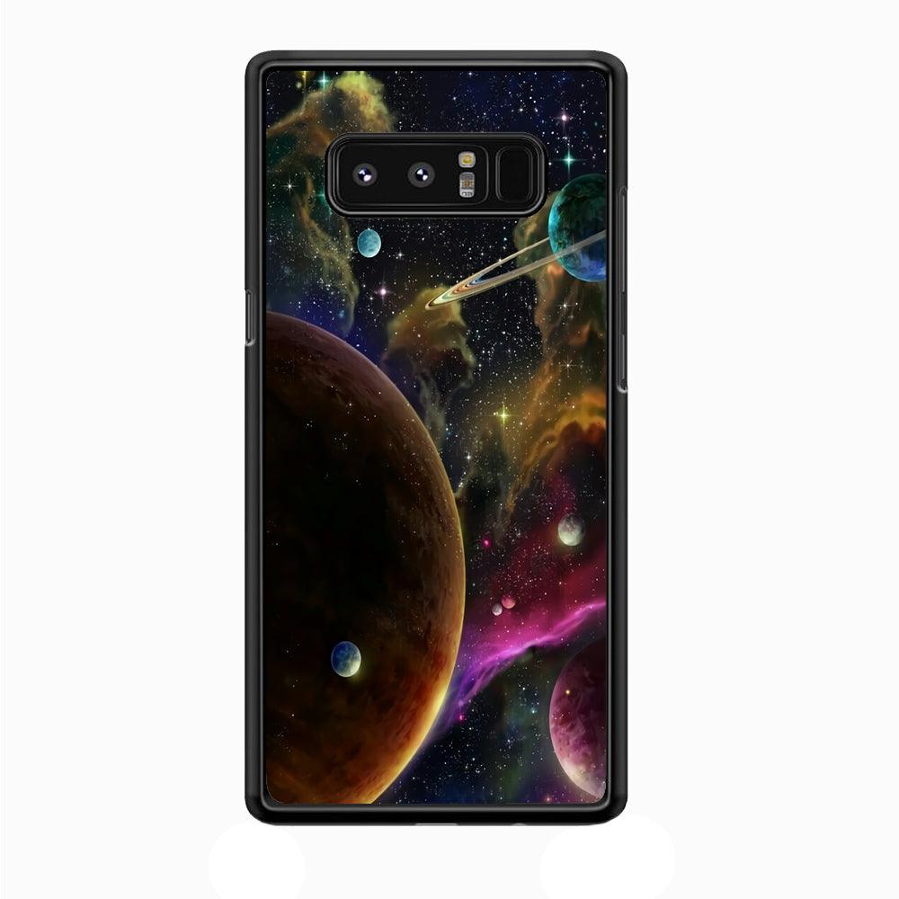 Beautiful Space Colorful 006 Samsung Galaxy Note 8 Case-Plastic / Full Wrap (3D Case)-Xtracase