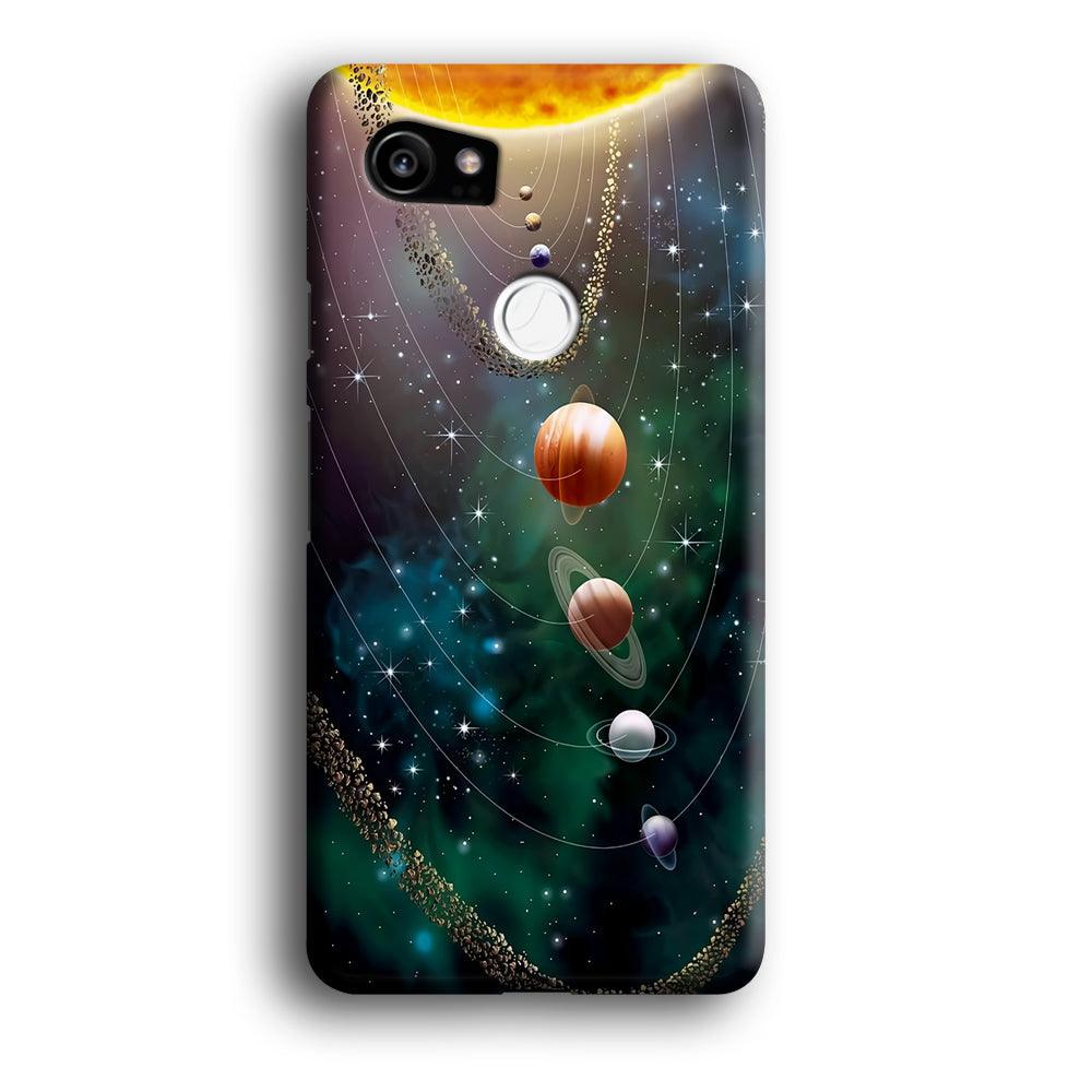 Beautiful Space Colorful 002 Google Pixel 2 XL 3D Case-Xtracase