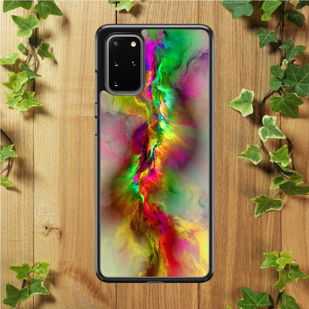 Beautifull Gradation Color Samsung Galaxy S20 Plus Case-Rubber / White (2D Case)-Xtracase