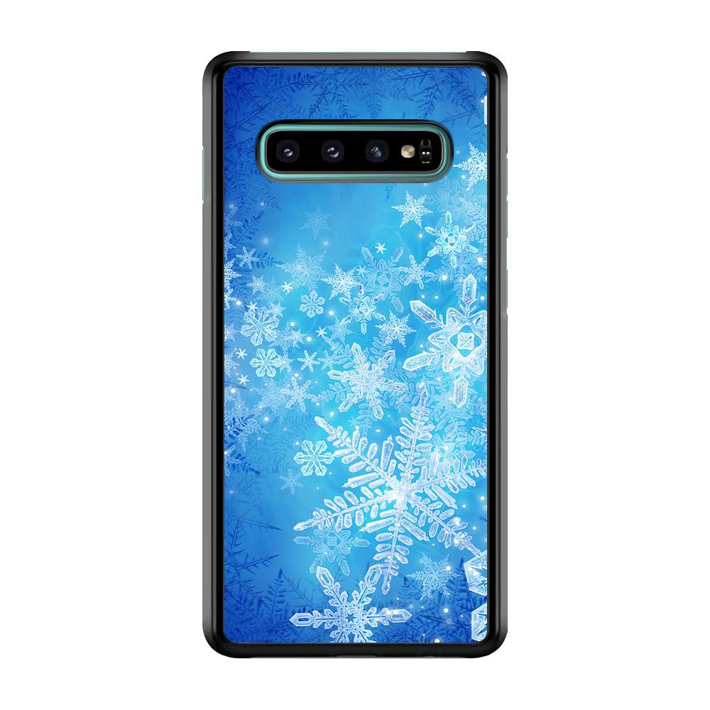 Beautifull Snow Pattern Samsung Galaxy S10 Case-Plastic / Full Wrap (3D Case)-Xtracase
