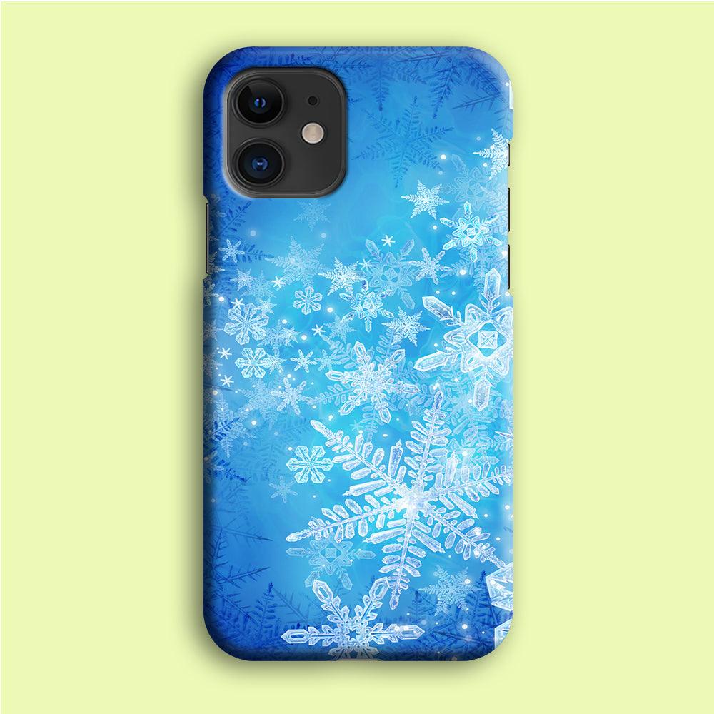 Beautifull Snow Pattern iPhone 12 Case-Plastic / Full Wrap (3D Case)-Xtracase