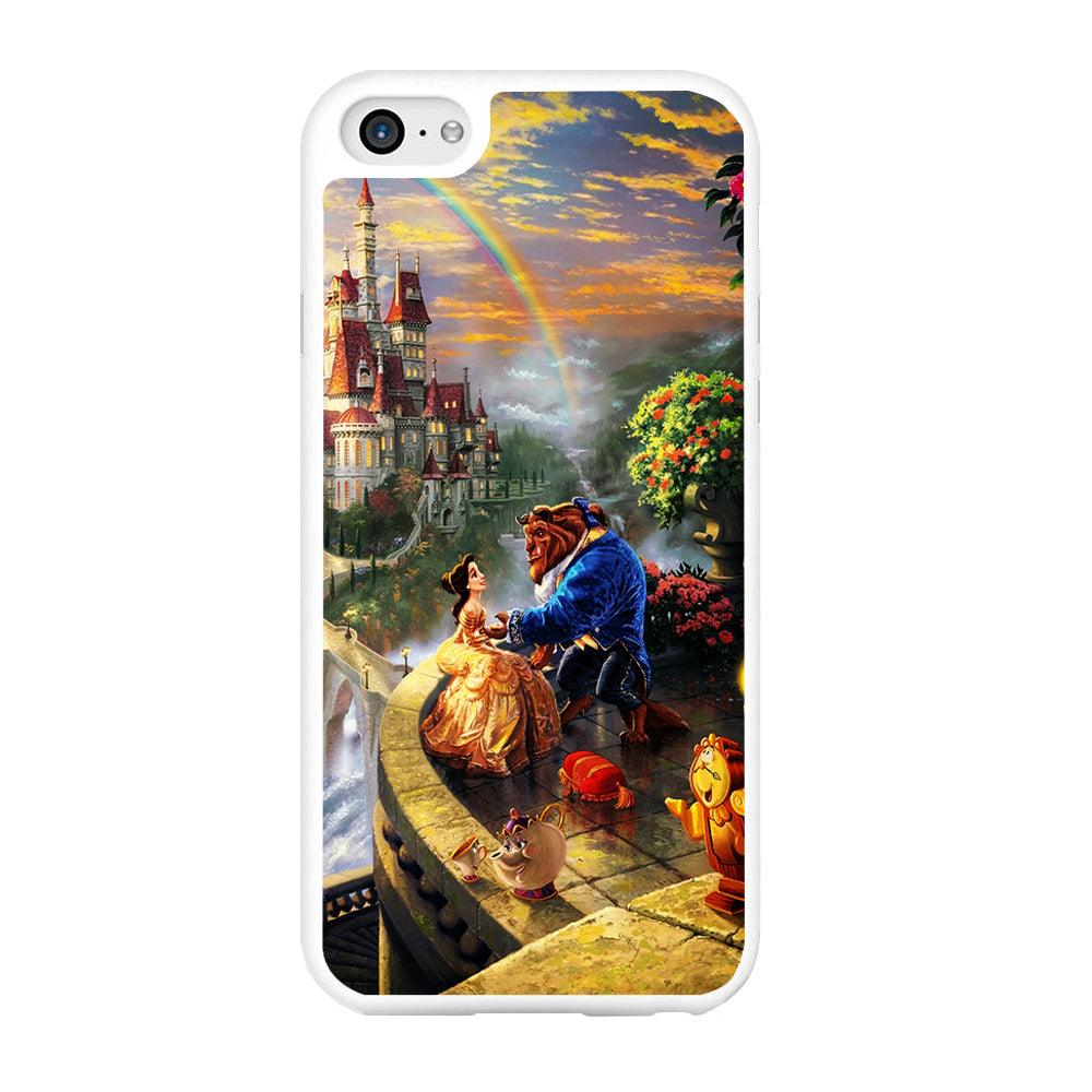 Beauty and The Beast iPhone 6 Plus | 6s Plus Case-Rubber / White (2D Case)-Xtracase
