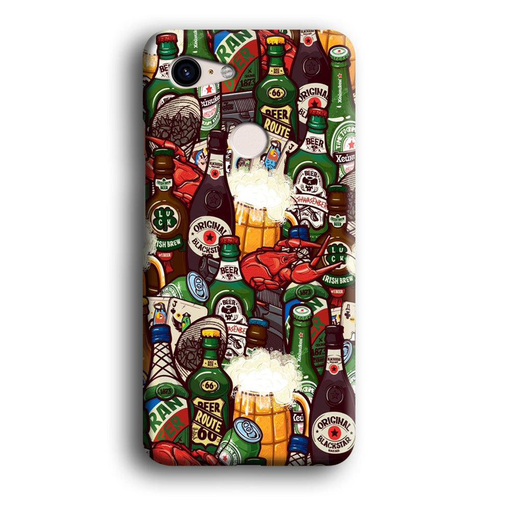 Beer Bottle Art Google Pixel 3 XL 3D Case-Xtracase