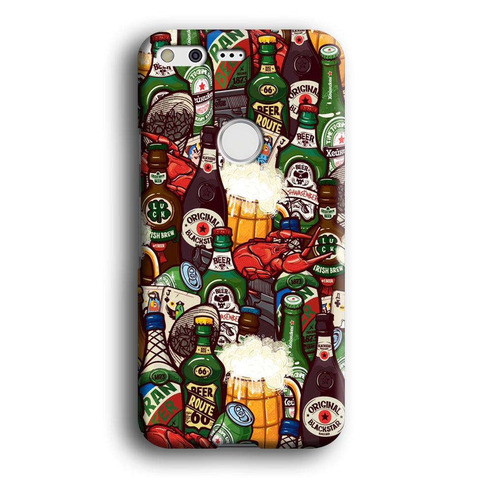 Beer Bottle Art Google Pixel XL 3D Case-Xtracase