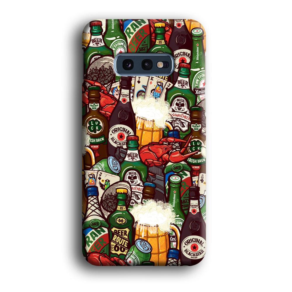 Beer Bottle Art Samsung Galaxy S10E 3D Case-Xtracase