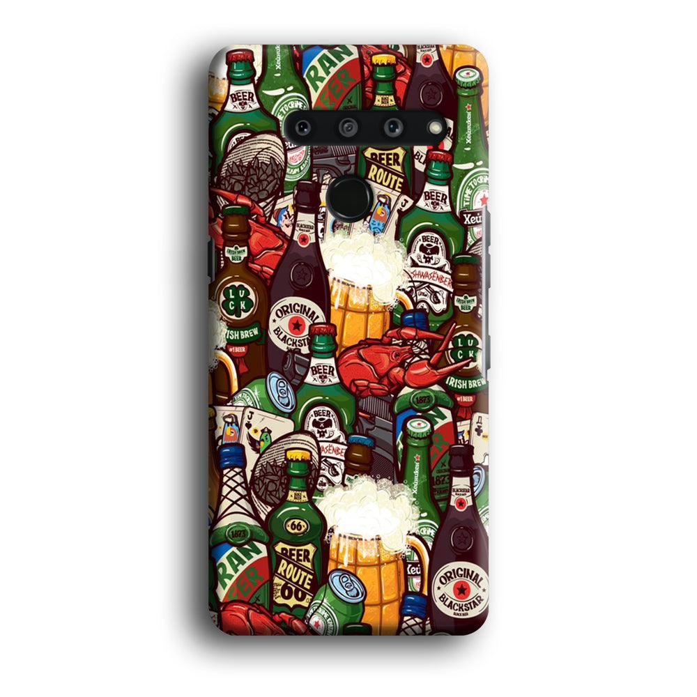 Beer Bottle Art LG V50 3D Case-Xtracase