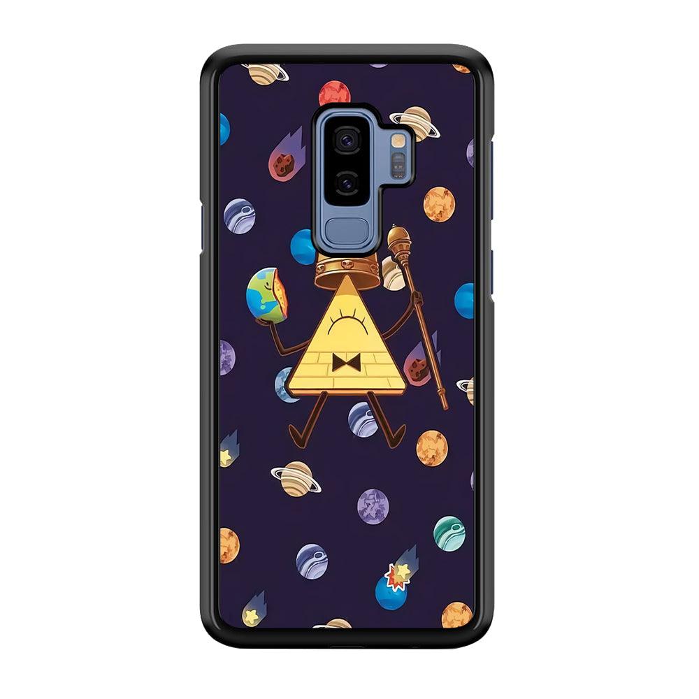 Bill Cipher and Planets Doodle Samsung Galaxy S9 Plus Case-Plastic / Full Wrap (3D Case)-Xtracase
