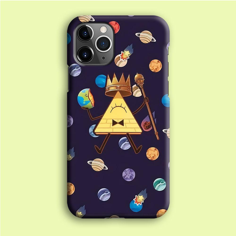 Bill Cipher and Planets Doodle iPhone 12 Pro Max Case-Plastic / Full Wrap (3D Case)-Xtracase