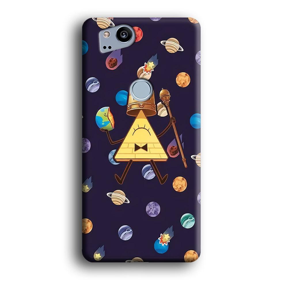 Bill Cipher and Planets Doodle Google Pixel 2 3D Case-Xtracase