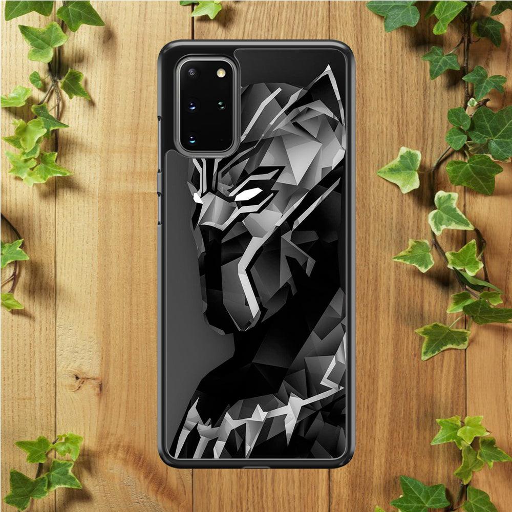 Black Panther 003 Samsung Galaxy S20 Plus Case-Rubber / White (2D Case)-Xtracase
