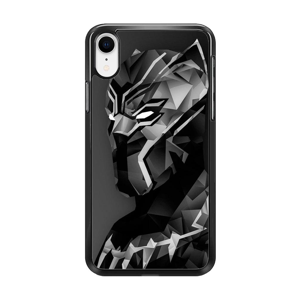 Black Panther 003 iPhone XR Case-Rubber / Black (2D Case)-Xtracase