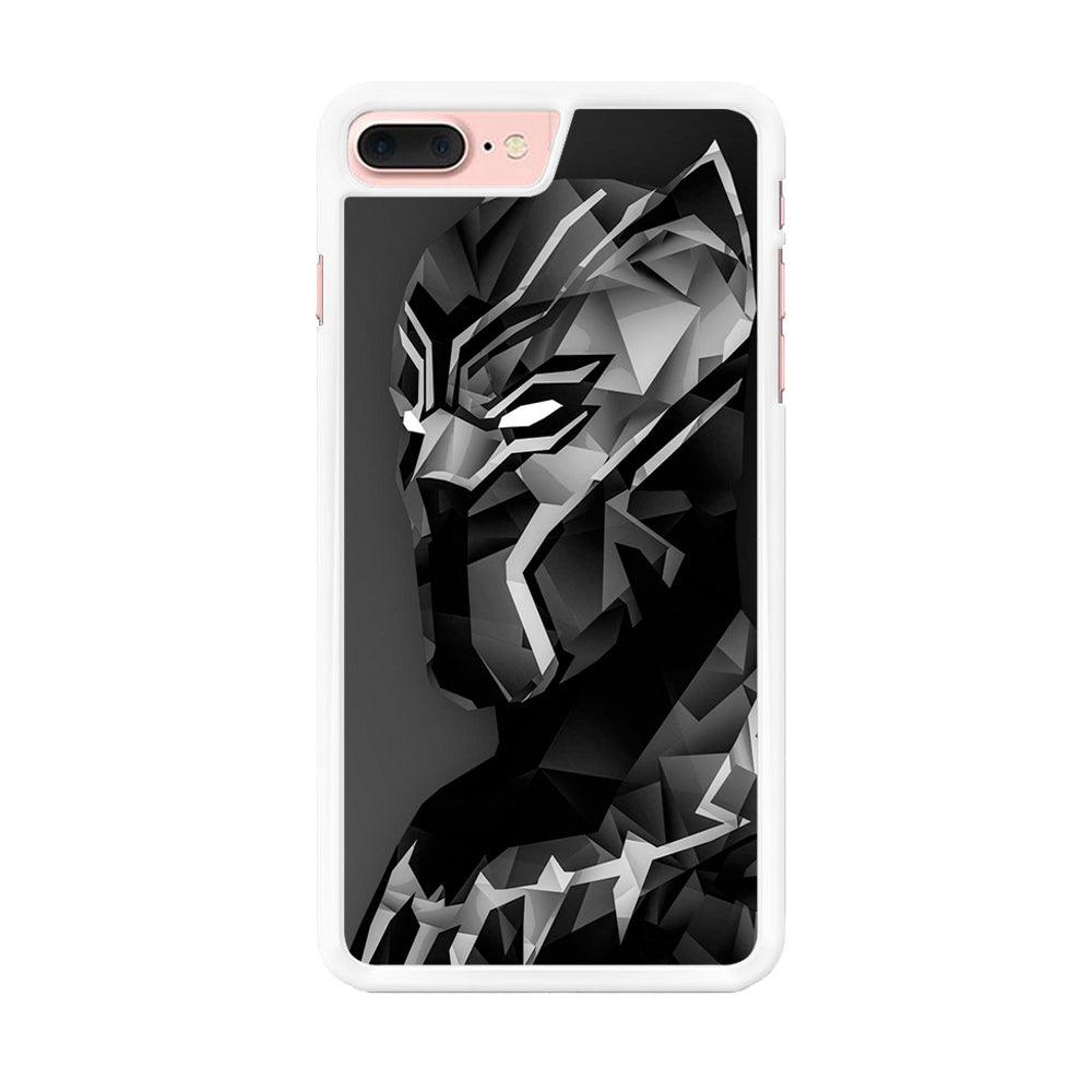Black Panther 003 iPhone 7 Plus Case-Rubber / White (2D Case)-Xtracase