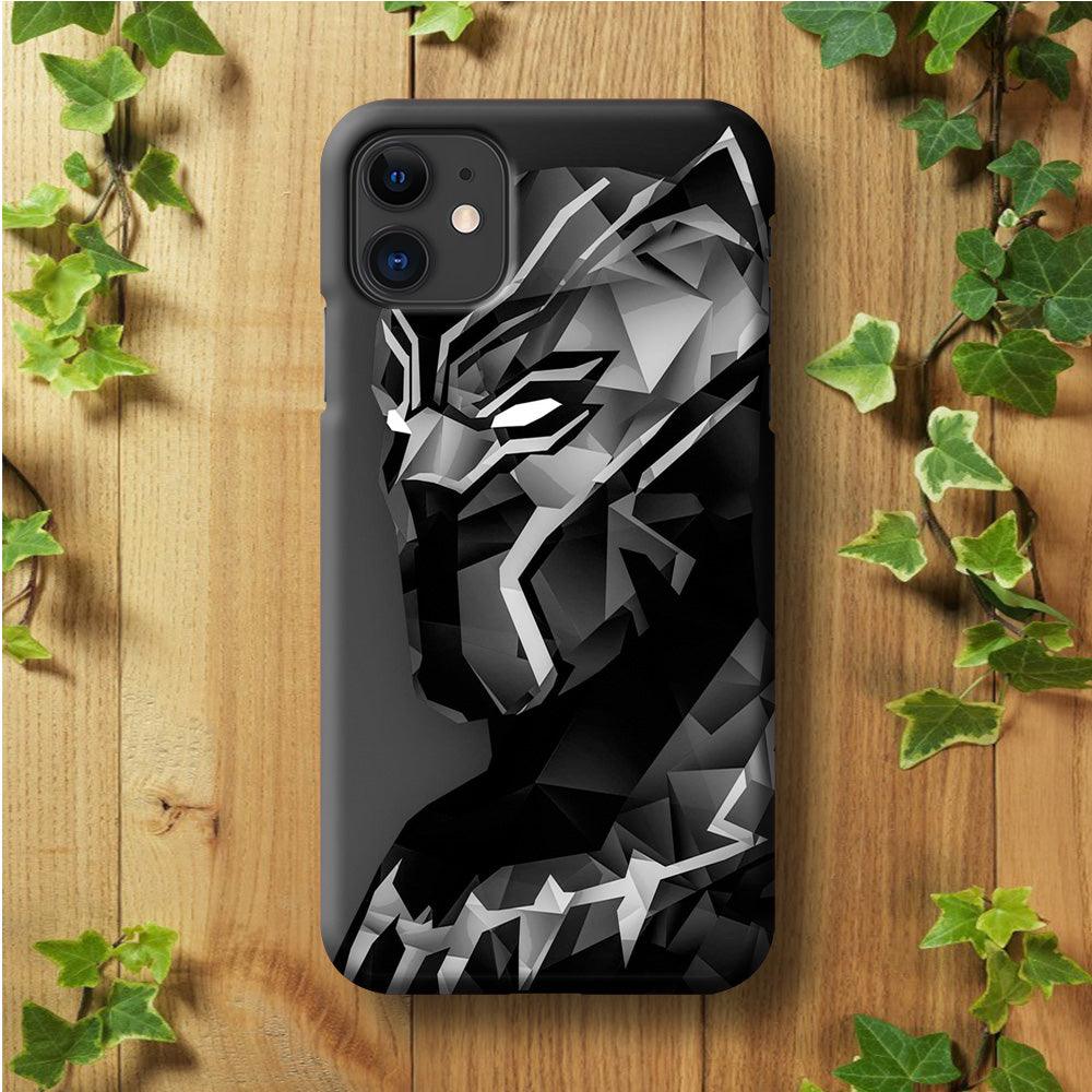 Black Panther 003 iPhone 11 Case-Plastic / Full Wrap (3D Case)-Xtracase