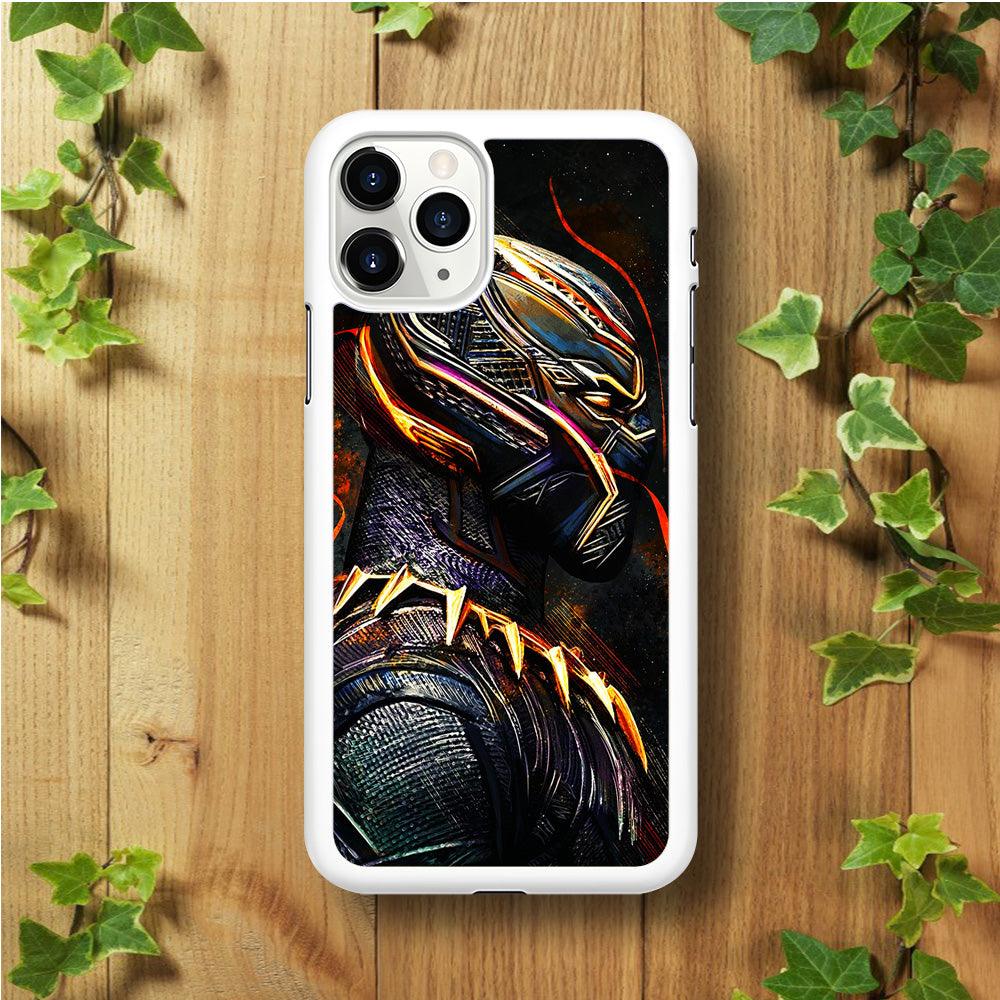 Black Panther Cool Art iPhone 11 Pro Case-Plastic / Full Wrap (3D Case)-Xtracase