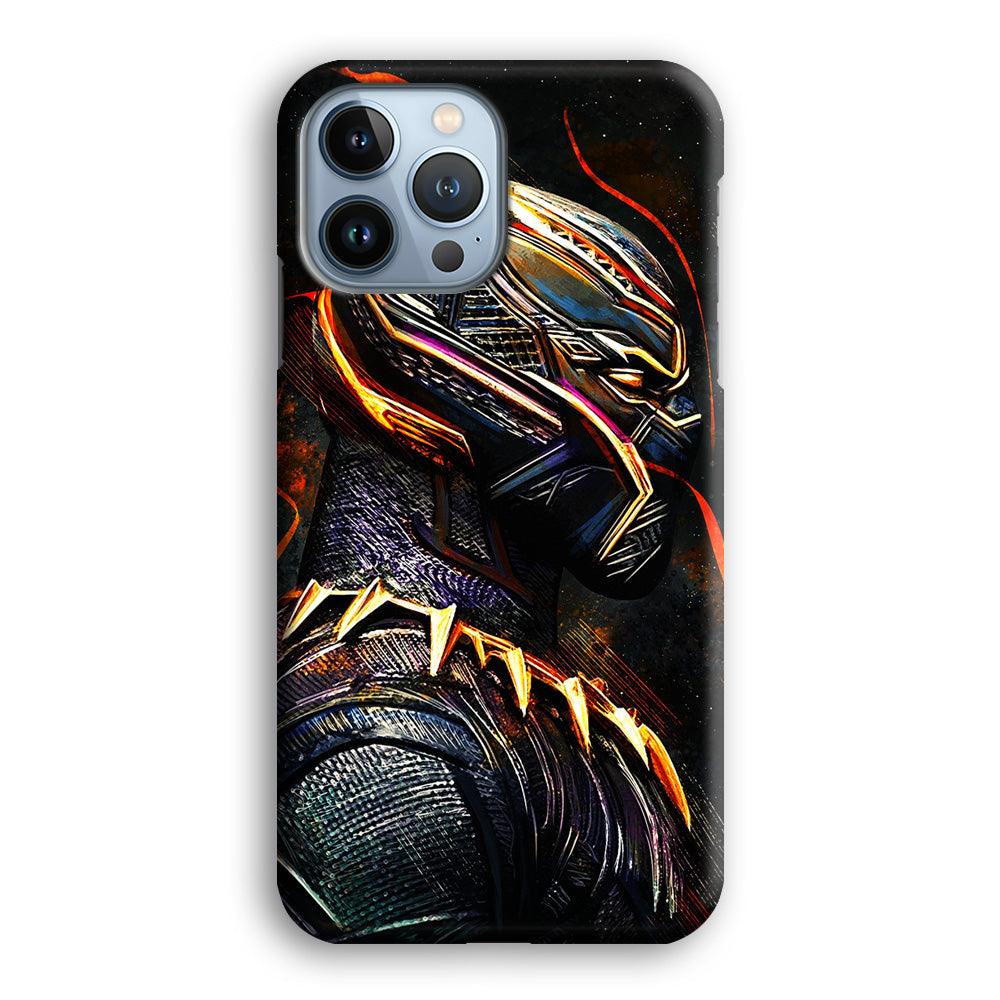 Black Panther Cool Art iPhone 13 Pro Case-Plastic / Full Wrap (3D Case)-Xtracase