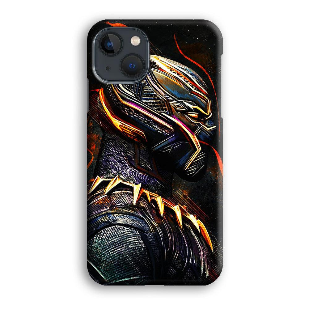 Black Panther Cool Art iPhone 13 Mini Case-Plastic / Full Wrap (3D Case)-Xtracase