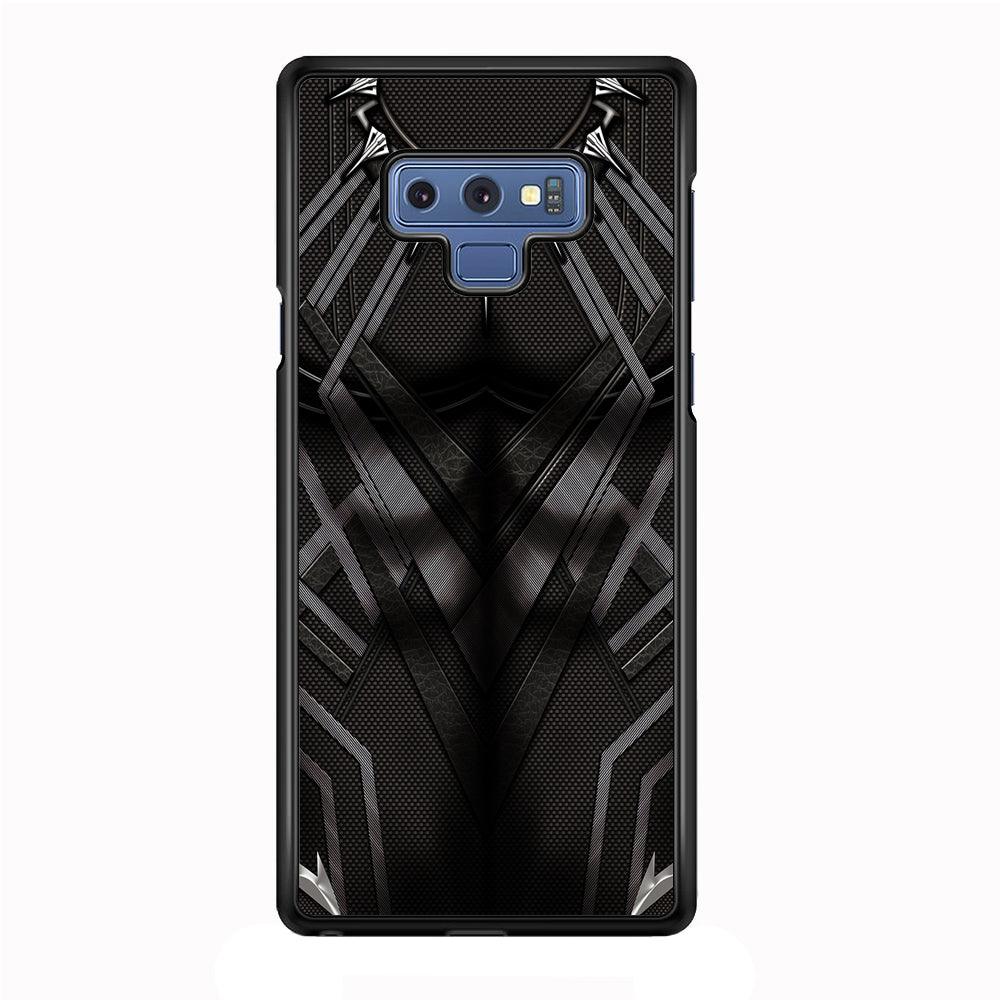 Black Panther Suit Samsung Galaxy Note 9 Case-Rubber / White (2D Case)-Xtracase