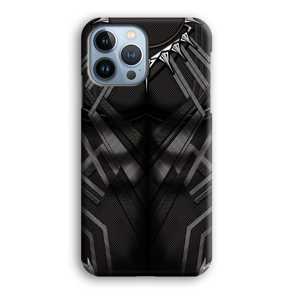 Black Panther Suit iPhone 13 Pro Case-Plastic / Full Wrap (3D Case)-Xtracase
