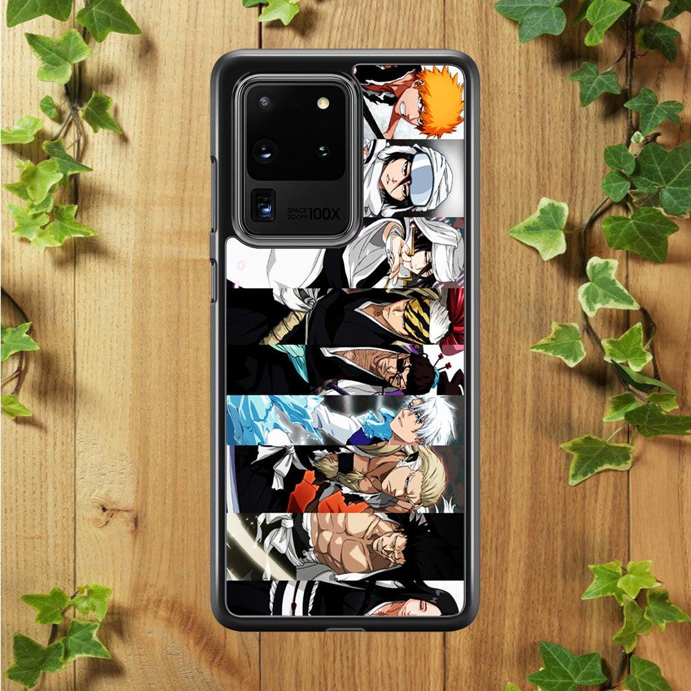 Bleach Characters Samsung Galaxy S20 Ultra Case-Rubber / Black (2D Case)-Xtracase