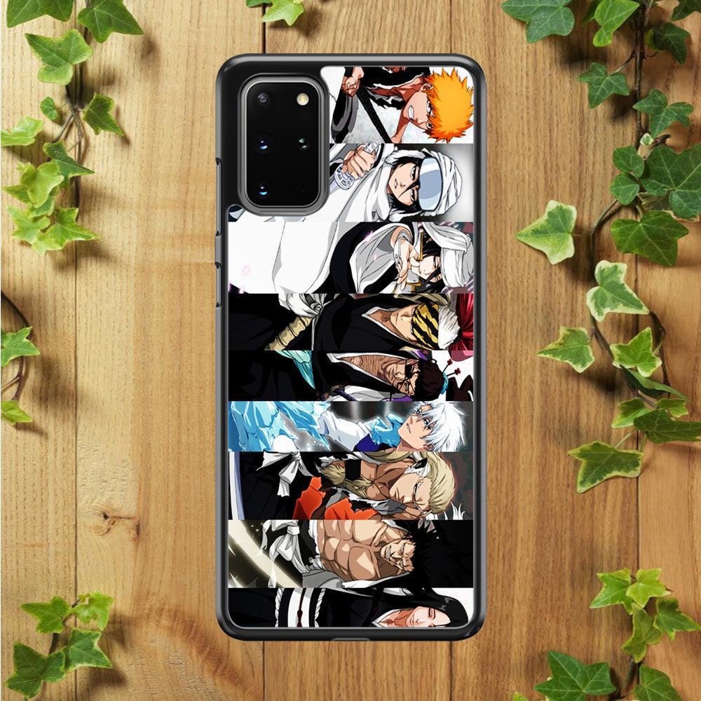 Bleach Characters Samsung Galaxy S20 Plus Case-Rubber / Black (2D Case)-Xtracase
