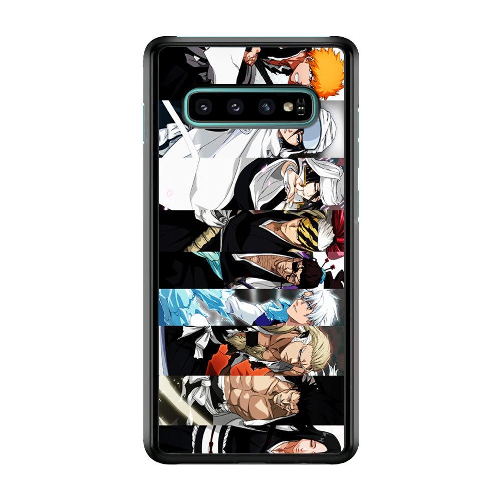 Bleach Characters Samsung Galaxy S10 Case-Rubber / Black (2D Case)-Xtracase