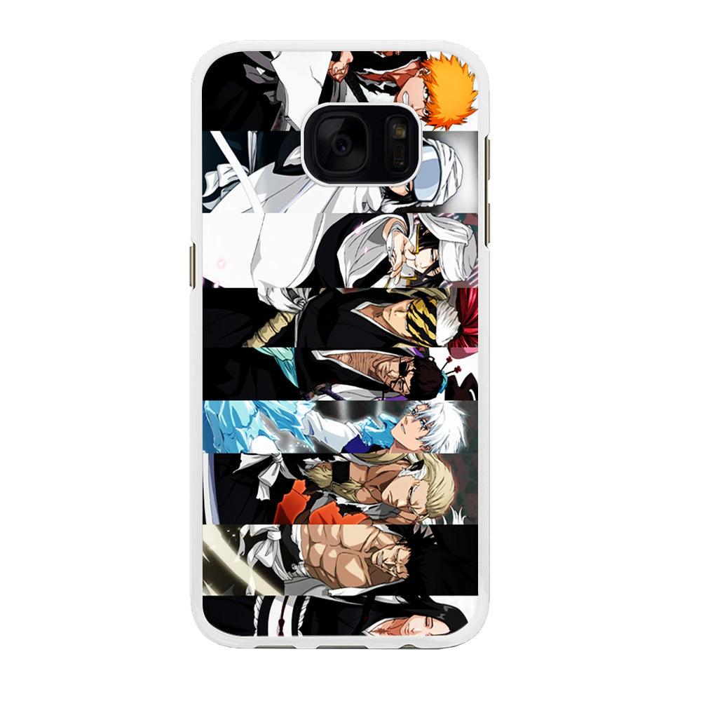 Bleach Characters Samsung Galaxy S7 Edge Case-Rubber / White (2D Case)-Xtracase