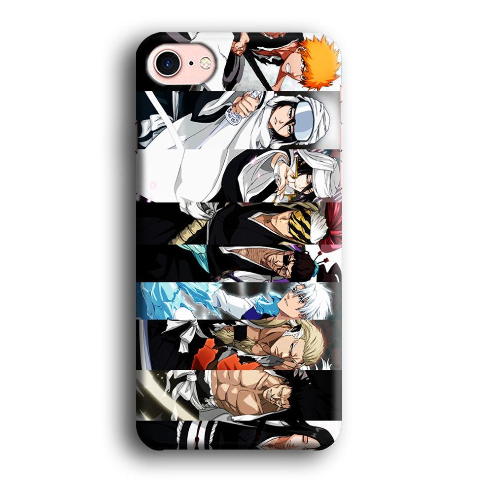 Bleach Characters iPhone 8 Case-Plastic / Full Wrap (3D Case)-Xtracase