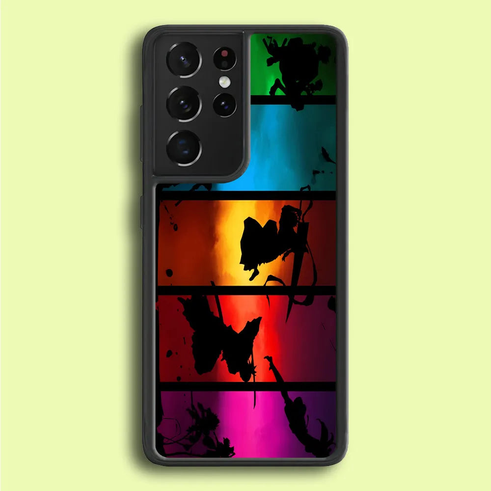 Bleach Silhouette Art Samsung Galaxy S25 Ultra Case-Plastic / Full Wrap (3D Case)-Xtracase