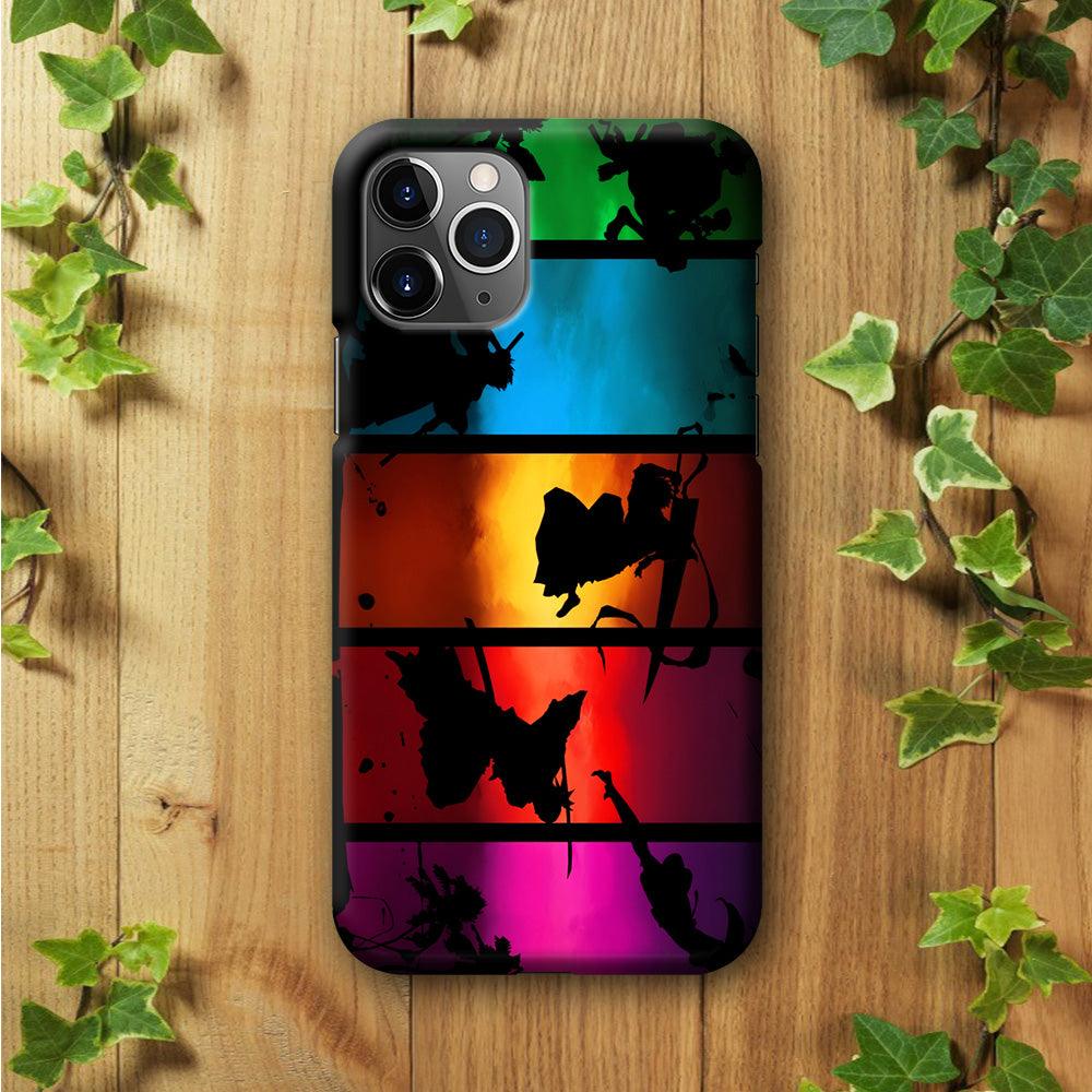 Bleach Silhouette Art iPhone 11 Pro Case-Plastic / Full Wrap (3D Case)-Xtracase