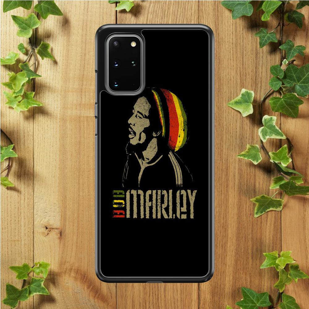 Bob Marley 001 Samsung Galaxy S20 Plus Case-Rubber / Black (2D Case)-Xtracase
