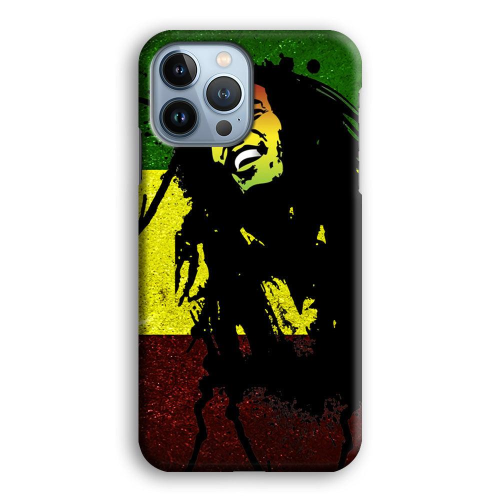 Bob Marley 003 iPhone 13 Pro Max Case-Plastic / Full Wrap (3D Case)-Xtracase