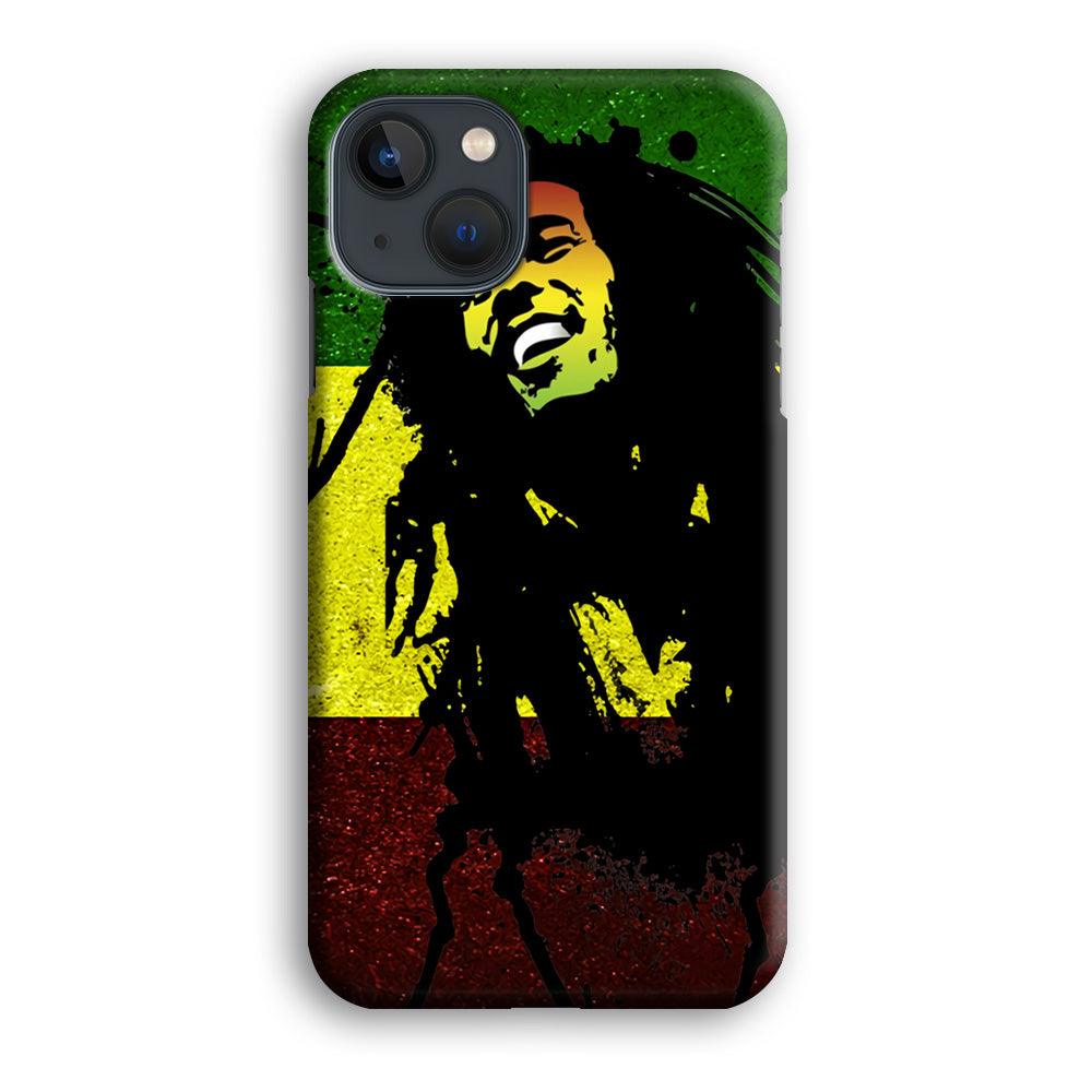 Bob Marley 003 iPhone 13 Case-Plastic / Full Wrap (3D Case)-Xtracase