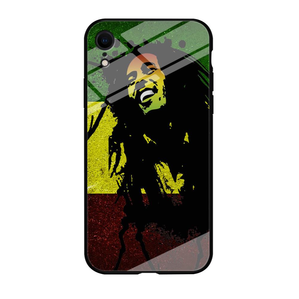 Bob Marley 003 iPhone XR Case-Tempered Glass Case-Xtracase